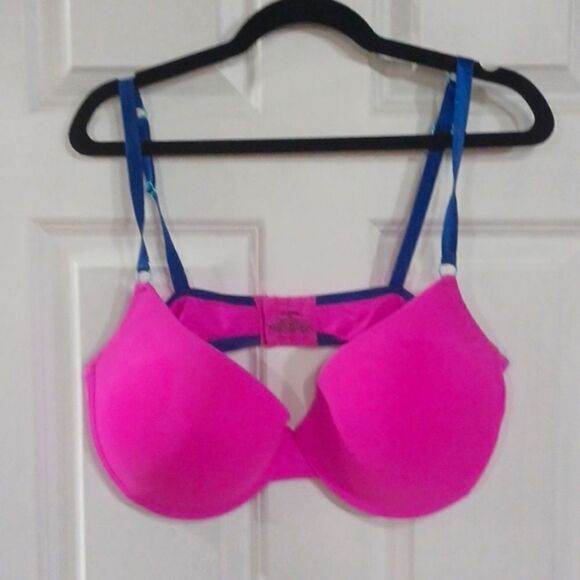 Joe Boxer Hot Pink and Blue Bra - Picture 1 of 4